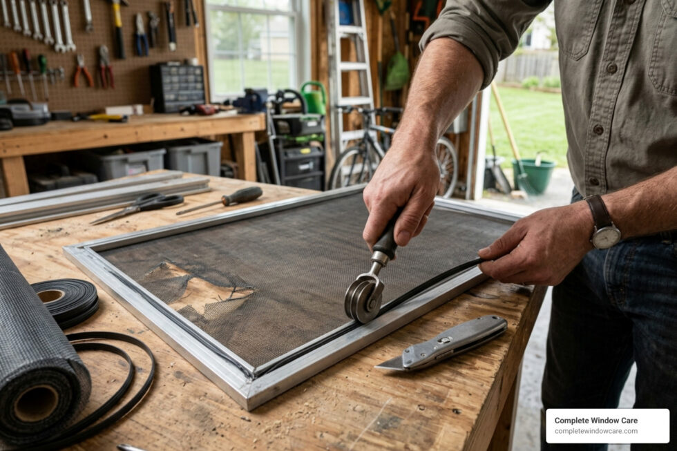 Replace Screen in Aluminum Frame: 5 Easy Steps