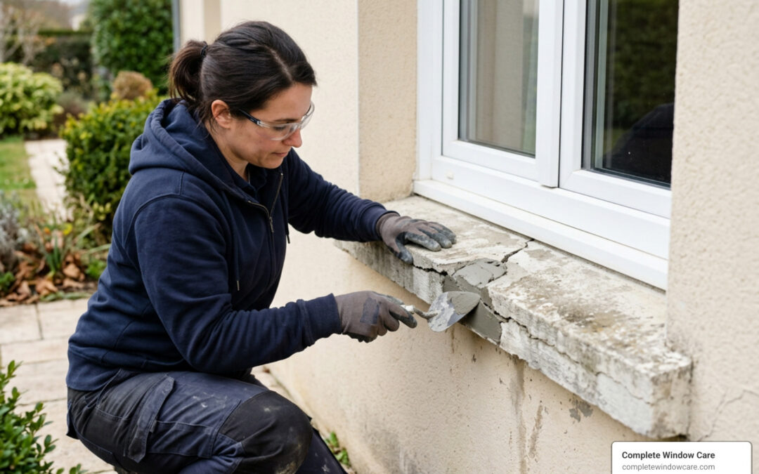 Solid as a Rock: DIY Concrete Window Sill Repair Guide